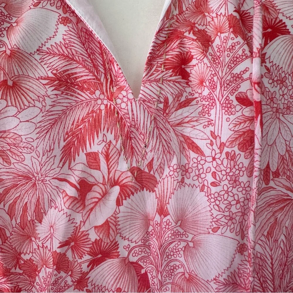Tommy Bahama Petit Palma Balloon Sleeve Short Dress Paradise Pink Small NWT NEW - Picture 11 of 14